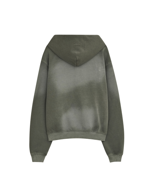 DEFGARMENTS（デフグラメンツ）の「PIG BRUSHED HOOD ZIPUP [KHAKI]（パーカー・レディース・その他・LARGE/SMALL）」の4枚目の写真