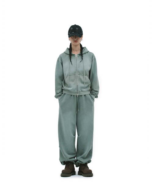 DEFGARMENTS（デフグラメンツ）の「PIG BRUSHED HOOD ZIPUP [KHAKI]（パーカー・レディース・その他・LARGE/SMALL）」の5枚目の写真