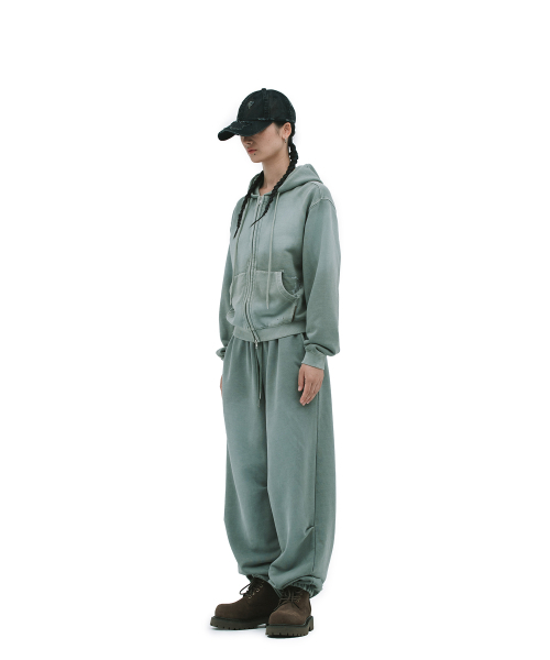 DEFGARMENTS（デフグラメンツ）の「PIG BRUSHED HOOD ZIPUP [KHAKI]（パーカー・レディース・その他・LARGE/SMALL）」の6枚目の写真