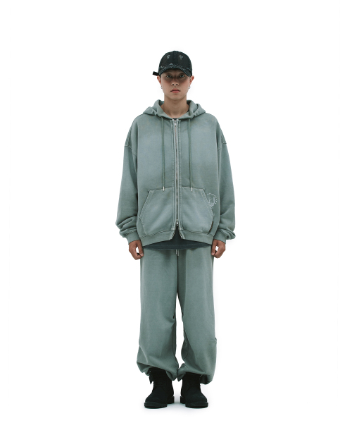 DEFGARMENTS（デフグラメンツ）の「PIG BRUSHED HOOD ZIPUP [KHAKI]（パーカー・レディース・その他・LARGE/SMALL）」の10枚目の写真