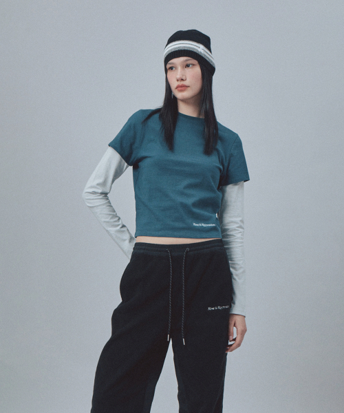 Rest&Recreation（レストアンドレクリエーション）の「LINE COLORATION BEANIE - BLACK（ニットキャップ/ビーニー・レディース・その他・ONE）」の4枚目の写真