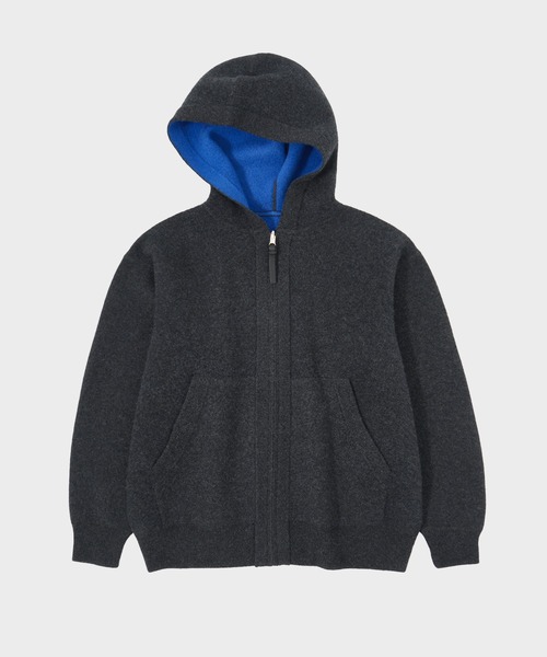 CASHMERE CASHMERE/カシミヤカシミヤ】CASHMERE REVERSIBLE ZIP UP