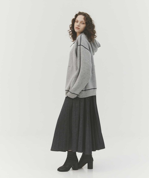 CASHMERE CASHMERE/カシミヤカシミヤ】CASHMERE REVERSIBLE ZIP UP