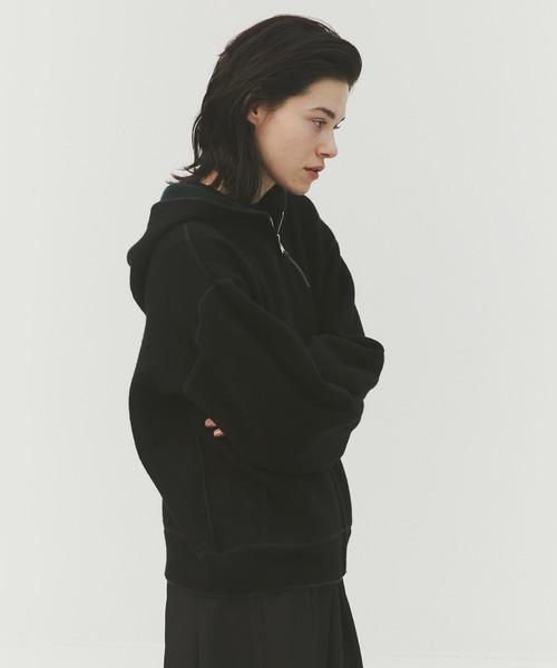 CASHMERE CASHMERE/カシミヤカシミヤ】CASHMERE REVERSIBLE ZIP UP