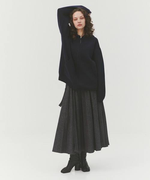 CASHMERE CASHMERE/カシミヤカシミヤ】CASHMERE REVERSIBLE ZIP UP