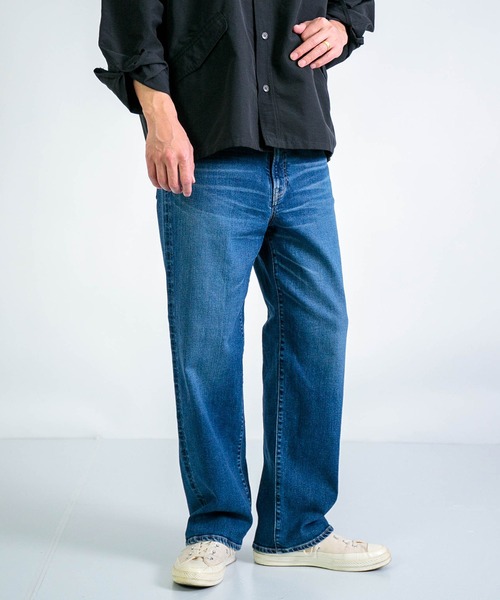 SPELLBOUND（スペルバウンド）の「[SPELLBOUND / スペルバウンド] ストレッチデニム 5Pイージーパンツ（デニムパンツ・メンズ・インディゴブルー・28inch/30inch/32inch/34inch）」の2枚目の写真