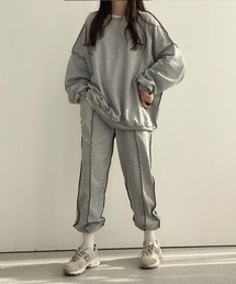 SallyLunn（サリーラン）の「アウトステッチスウェットセットアップ（セットアップ）」