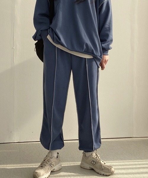 SallyLunn(サリーラン)の「アウトステッチスウェットセットアップ(セットアップ・レディース・ベージュ/ネイビー/ブラック/グレー・LARGE/MEDIUM)」の18枚目の写真