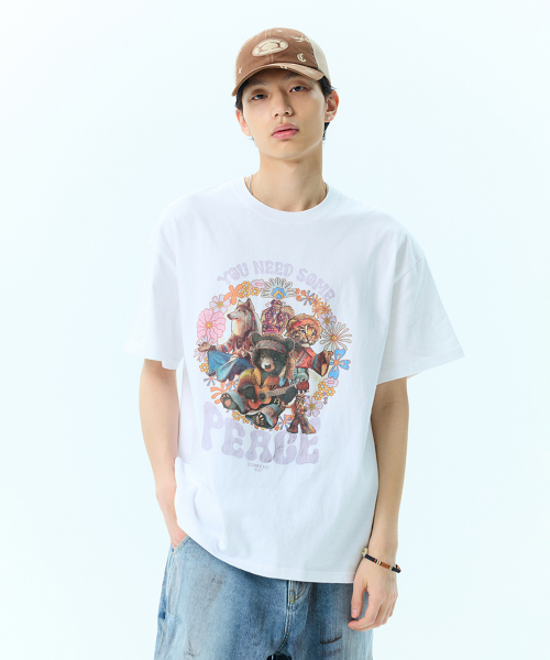 CRITIC(クリティック)の「YOU NEED SOME PEACE T-SHIRTS WHITE(Tシャツ/カットソー・メンズ・その他・MEDIUM/LARGE/X-LARGE)」の1枚目の写真