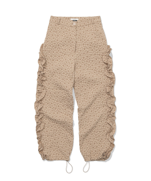 UGLY SHADOW(アグリーシャドウ)の「フラワーラッフルパンツ(ベージュ)(その他パンツ・レディース・その他・SMALL/MEDIUM)」の4枚目の写真