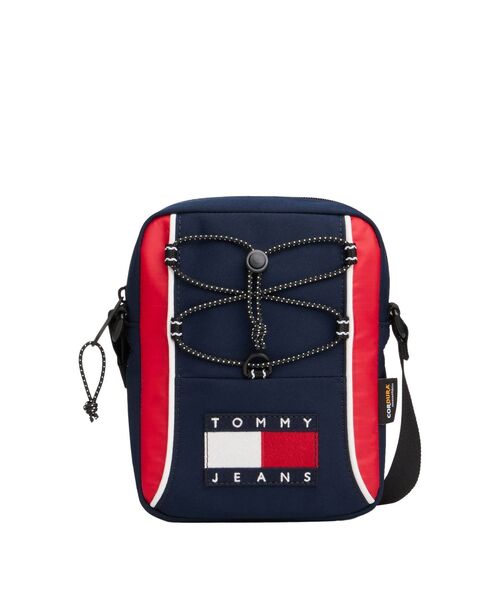 tommy jeans（トミー ジーンズ）の「アーカイブリポーターバッグ（ボディバッグ/ウエストポーチ・メンズ・ブラック/マルチ・FREE）」の2枚目の写真