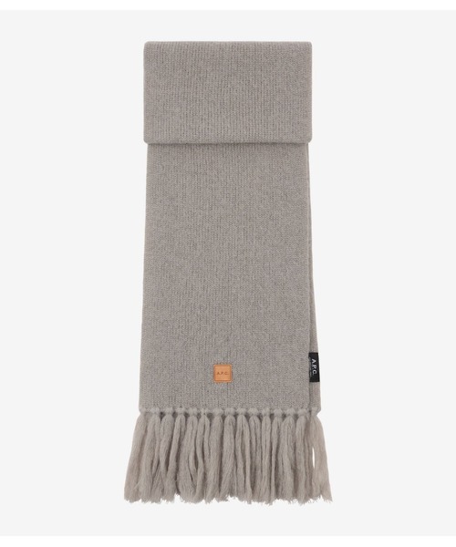 A.P.C.(アーペーセー)の「ECHARPE CAROL(マフラー・レディース・キナリ/ライトグレー・ONESIZE)」の2枚目の写真