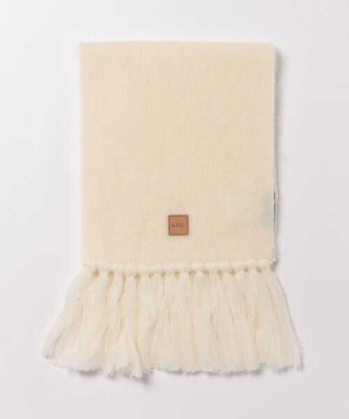 A.P.C.(アーペーセー)の「ECHARPE CAROL(マフラー・レディース・キナリ/ライトグレー・ONESIZE)」の3枚目の写真