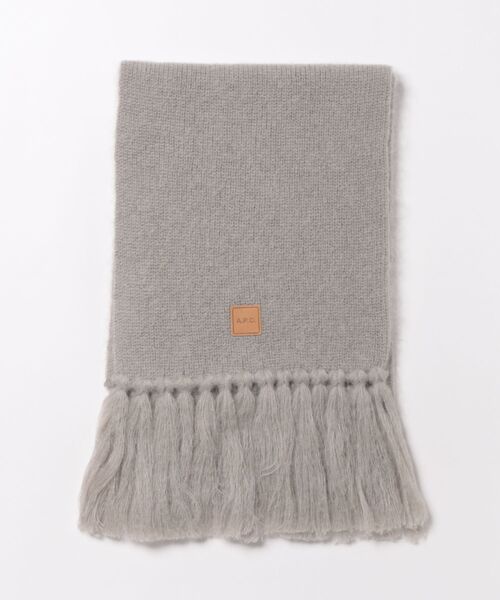 A.P.C.(アーペーセー)の「ECHARPE CAROL(マフラー・レディース・キナリ/ライトグレー・ONESIZE)」の4枚目の写真