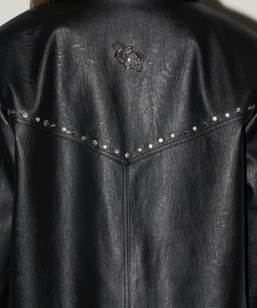 CHERRYQUIRI（チェリーキュリー）の「stud leather jacket - black（ライダースジャケット・レディース・その他・FREE）」の5枚目の写真