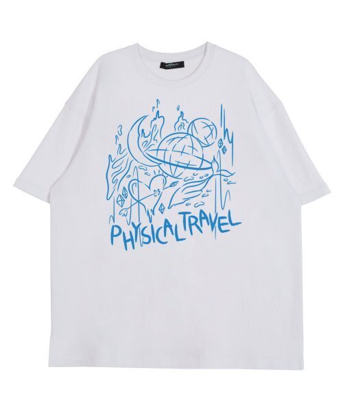 ASTRAL PROJECTION（アストラルプロジェクション）の「フロントフィジカルトレベルラウンドネック15番手綿半袖Tシャツ_ホワイト（Tシャツ/カットソー・レディース・その他・LARGE/X-LARGE）」の2枚目の写真