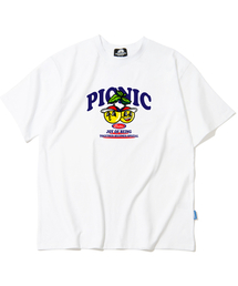 YELLOW BALL PICNIC グラフィックTシャツ - ホワイト