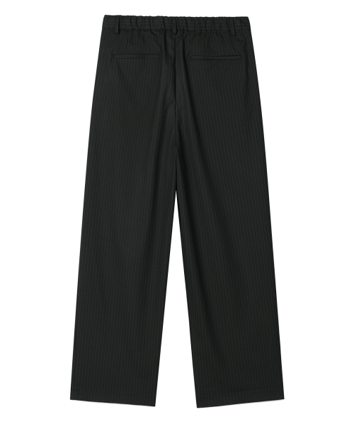 PRAIRIE(KR)(プレーリー)の「ツーピンタックピンストライプワイドスラックス(ブラック)(スラックス・メンズ・ブラック・SMALL/MEDIUM/LARGE)」の6枚目の写真