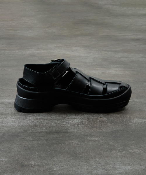 PADRONE(パドローネ)の「PADRONE パドローネ / GURRKHA SHOES with #884C Vibram ビブラムソールレザーグルカシューズ / PU8840-2010(スニーカー・メンズ・ブラック・40/41/42/43)」の15枚目の写真