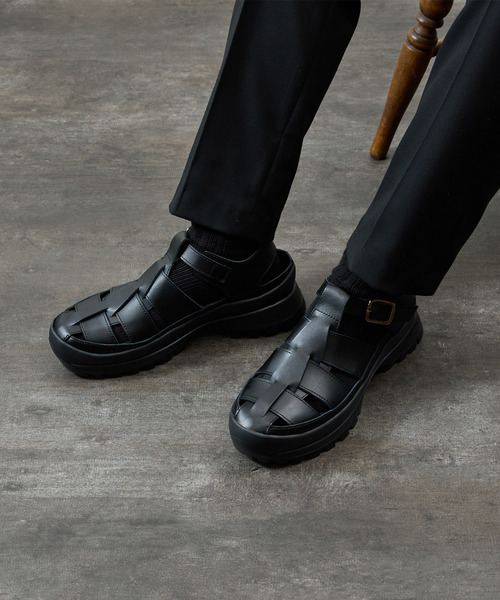 PADRONE(パドローネ)の「PADRONE パドローネ / GURRKHA SHOES with #884C Vibram ビブラムソールレザーグルカシューズ / PU8840-2010(スニーカー・メンズ・ブラック・40/41/42/43)」の19枚目の写真