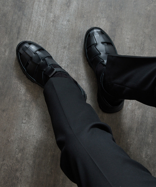 PADRONE(パドローネ)の「PADRONE パドローネ / GURRKHA SHOES with #884C Vibram ビブラムソールレザーグルカシューズ / PU8840-2010(スニーカー・メンズ・ブラック・40/41/42/43)」の21枚目の写真
