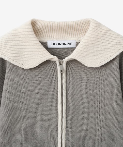 BLOND9(ブロンドナイン)の「ショールカラーコレクションニットジップアップ_グレー(ニット/セーター・レディース・その他・SMALL/MEDIUM)」の8枚目の写真