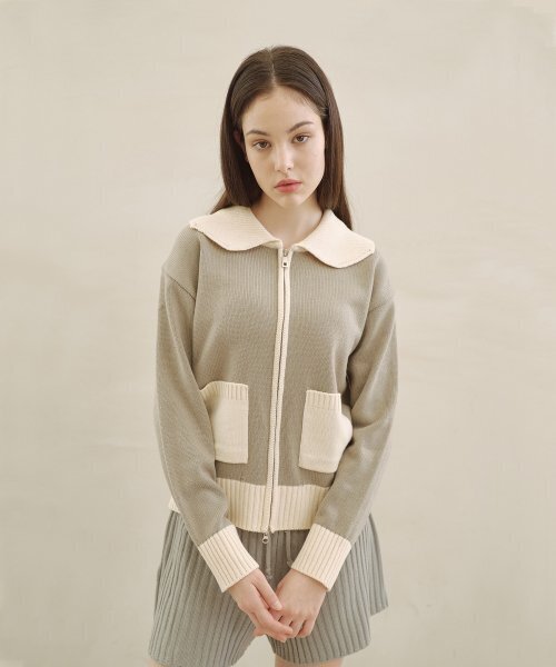 BLOND9(ブロンドナイン)の「ショールカラーコレクションニットジップアップ_グレー(ニット/セーター・レディース・その他・SMALL/MEDIUM)」の11枚目の写真