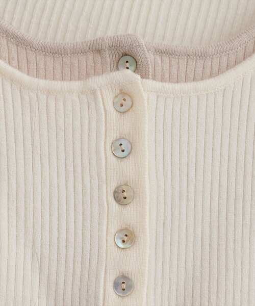 natural couture(ナチュラルクチュール)の「レイヤードニットプルオーバー(ニット/セーター・レディース・オフホワイト/ネイビー/ミント/サックスブルー・FREE)」の15枚目の写真