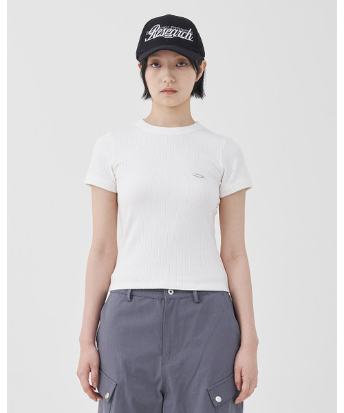 FDR（エフディーアール）の「Essential Ringer Short sleeve Black / White（Tシャツ/カットソー・レディース・その他・FREE）」の3枚目の写真