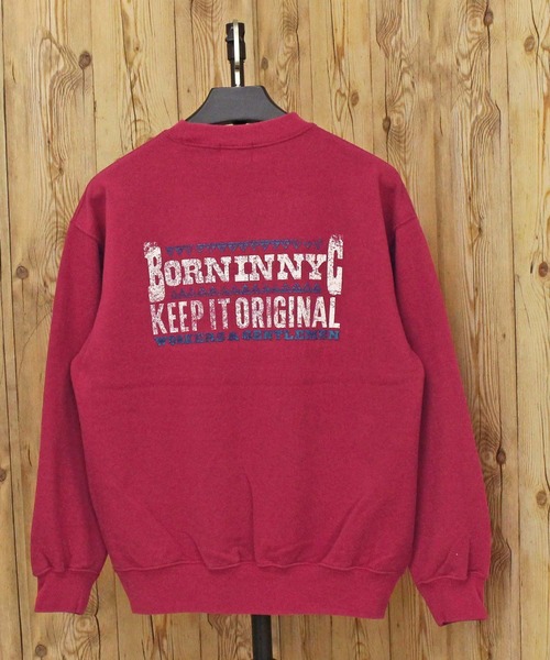 Schott(ショット)の「FADE KEEP IT ORIGINAL CREW SWEAT(スウェット・メンズ・ネイビー/レッド/ブラック・XXL/XL/L/M)」の3枚目の写真