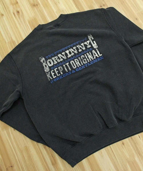 Schott(ショット)の「FADE KEEP IT ORIGINAL CREW SWEAT(スウェット・メンズ・ネイビー/レッド/ブラック・XXL/XL/L/M)」の11枚目の写真