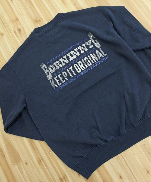 Schott(ショット)の「FADE KEEP IT ORIGINAL CREW SWEAT(スウェット・メンズ・ネイビー/レッド/ブラック・XXL/XL/L/M)」の14枚目の写真