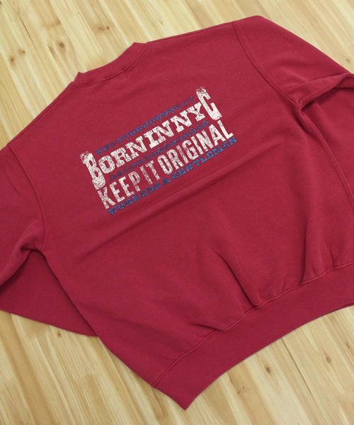 Schott(ショット)の「FADE KEEP IT ORIGINAL CREW SWEAT(スウェット・メンズ・ネイビー/レッド/ブラック・XXL/XL/L/M)」の17枚目の写真