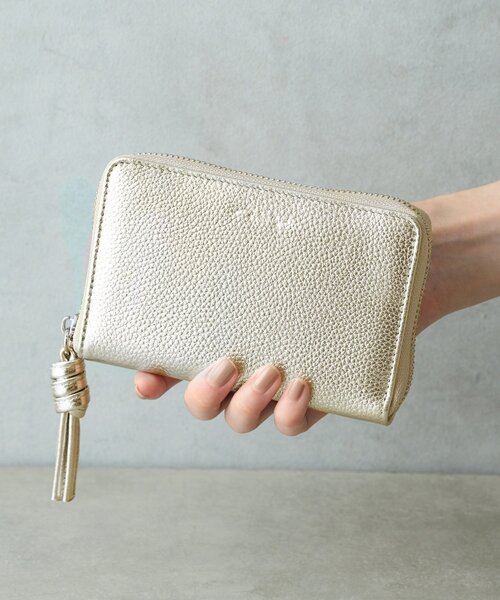 BIRTHDAY BAR（バースデイバー）の「本革 コンパクトウォレット B7サイズ 財布（財布・レディース・ゴールド/グリーン/シルバー/ブラック・0）」の4枚目の写真