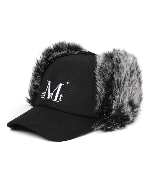 MUCENT（ムセント）の「シグニチャーイヤーフラップボールキャップ（キャップ・レディース・ブラック・FREE）」の2枚目の写真