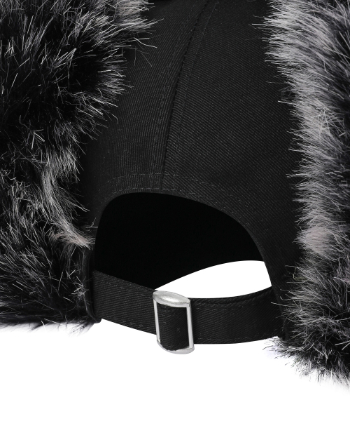 MUCENT（ムセント）の「シグニチャーイヤーフラップボールキャップ（キャップ・レディース・ブラック・FREE）」の4枚目の写真