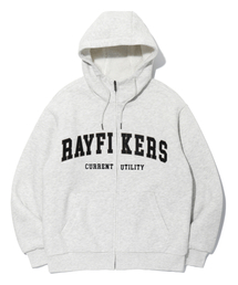 RAYFIKERS（レイフィカース）の「アプリケロゴフードジップアップ OATMEAL (MO9TU965-098)（パーカー）」