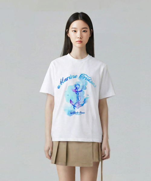 ICONOGRAPHY(アイコノグラフィー)の「MKL Marine Cruises IV(Tシャツ/カットソー・レディース・アイボリー・FREE)」の1枚目の写真