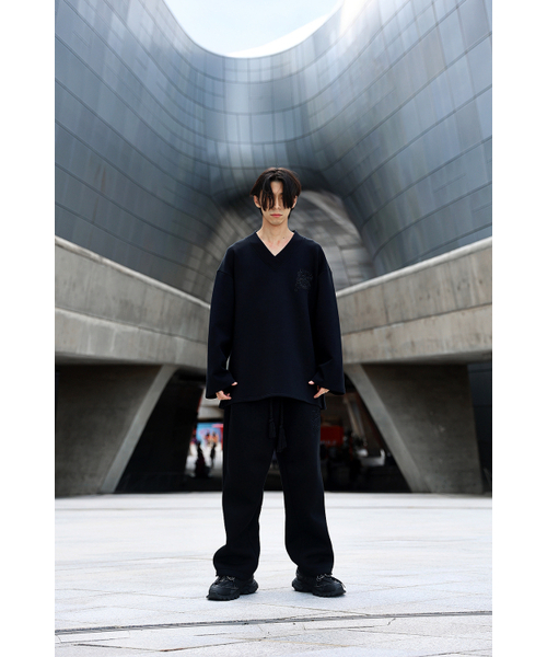 Big Logo Embroidered V-Neck T-Shirt（Tシャツ/カットソー