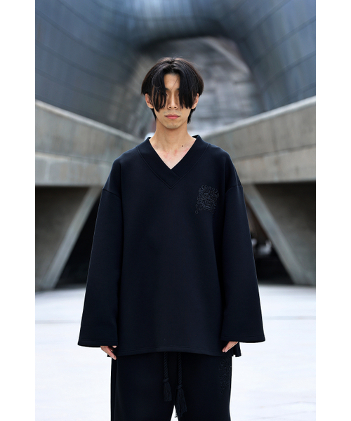Big Logo Embroidered V-Neck T-Shirt（Tシャツ/カットソー