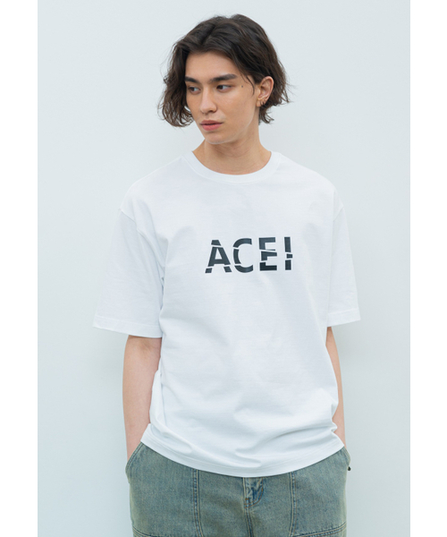 ACEI(アセイ)の「ジョカクロゴTシャツホワイト(Tシャツ/カットソー・メンズ・その他・MEDIUM/LARGE)」の1枚目の写真