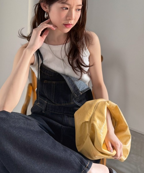 Java（ジャバ）の「《JaVa ジャバコラボ》スタイルアップを叶える！大人可愛い。ポケットデザインナローストラップタック入りデニムサロペット（サロペット/オーバーオール・レディース・ワンウォッシュ/ブルー系その他/ブルー・X-LARGE/SMALL/MEDIUM/LARGE）」の11枚目の写真