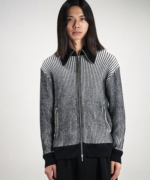 NO ID.(ノーアイディ)の「【NO ID.】Napoleon Drivers Knit Cardigan / ナポレオン ドライバーズ ニット カーディガン(カーディガン/ボレロ・メンズ・ブラック/グレー/その他23・ONE SIZE)」の16枚目の写真