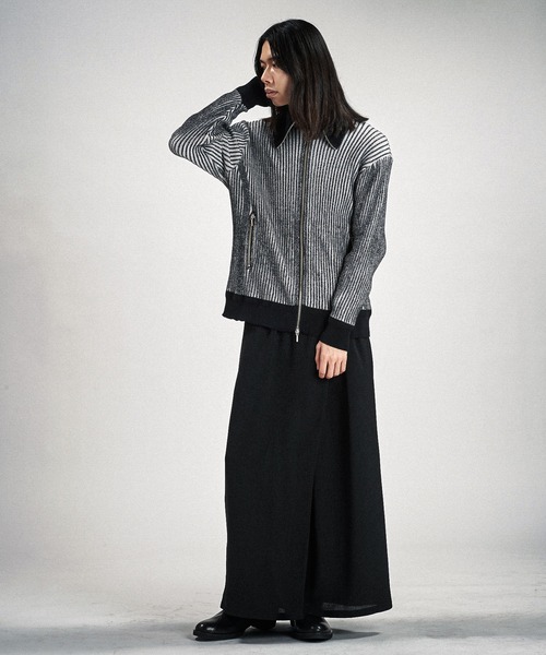 NO ID.(ノーアイディ)の「【NO ID.】Napoleon Drivers Knit Cardigan / ナポレオン ドライバーズ ニット カーディガン(カーディガン/ボレロ・メンズ・ブラック/グレー/その他23・ONE SIZE)」の18枚目の写真