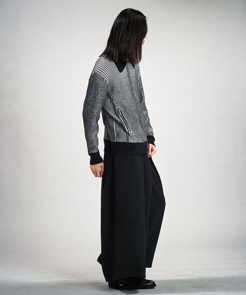 NO ID.(ノーアイディ)の「【NO ID.】Napoleon Drivers Knit Cardigan / ナポレオン ドライバーズ ニット カーディガン(カーディガン/ボレロ・メンズ・ブラック/グレー/その他23・ONE SIZE)」の21枚目の写真