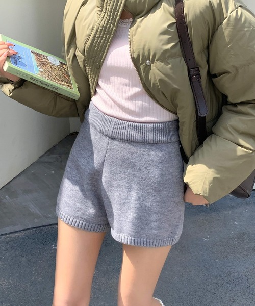 inst.ALL(インストール)の「春も使える!ニットショートパンツ(その他パンツ・レディース・ブラック/グレー・M)」の21枚目の写真