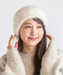 14+（イチヨンプラス）の「アンゴラ混イヤマフヘアバンド（ヘアバンド）」