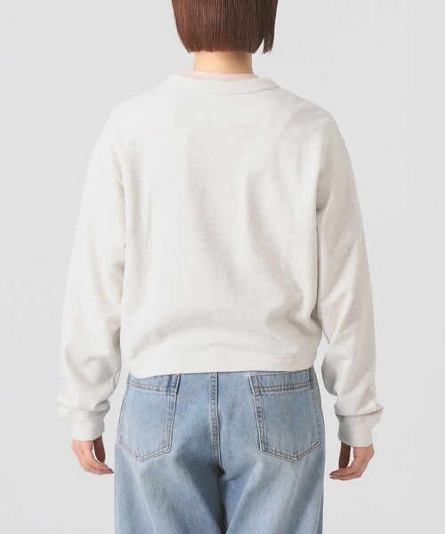 DANTON(ダントン)の「DANTON / ドット釦 クルーネック カーディガン(カーディガン/ボレロ・レディース・ナチュラル/レッド/ネイビー・36)」の5枚目の写真