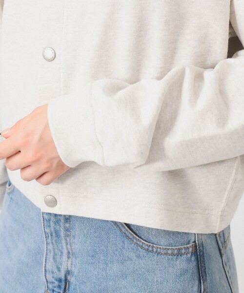 DANTON(ダントン)の「DANTON / ドット釦 クルーネック カーディガン(カーディガン/ボレロ・レディース・ナチュラル/レッド/ネイビー・36)」の9枚目の写真