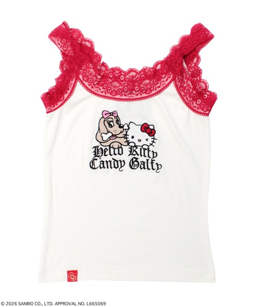 GALFY(ガルフィー)の「GALFY-仲子レースタンク(タンクトップ・レディース・ピンク/ホワイト/サックスブルー/ブラック・FREE)」の13枚目の写真